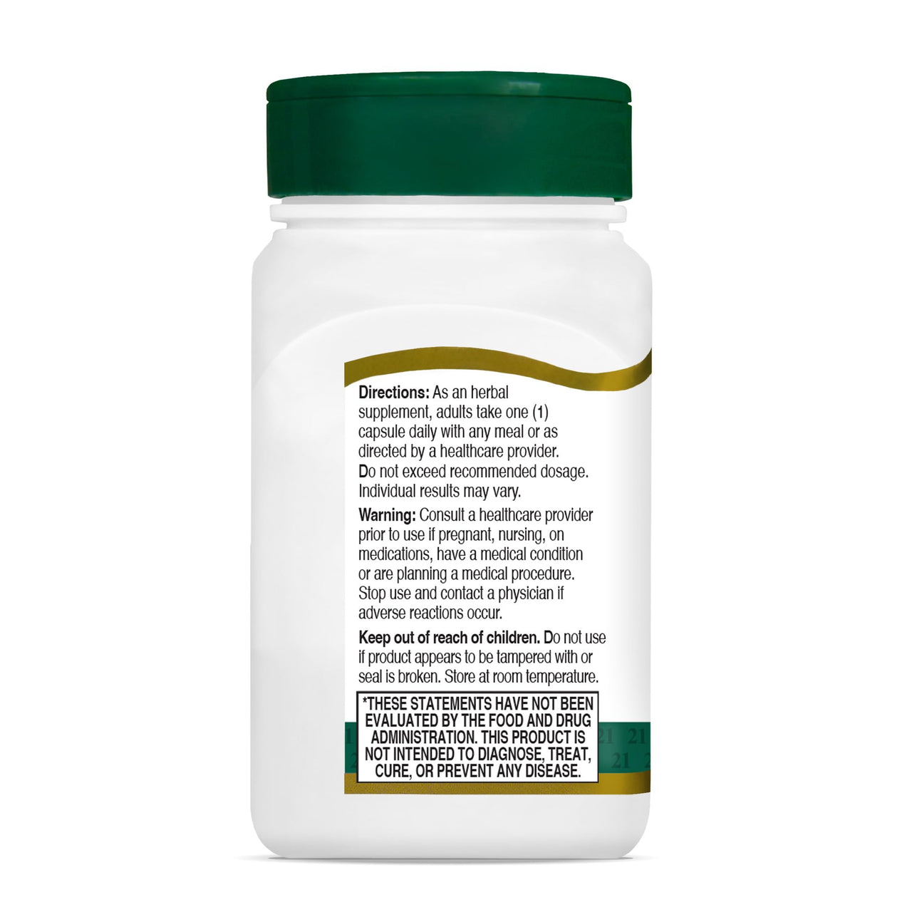 21st Century Turmeric 500 mg Plus Black Pepper Extract Vegetarian Capsules, 60 Count