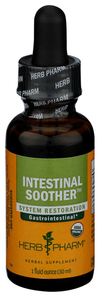 Herb Pharm Certified Organic Intestinal Soother Liquid Herbal Formula with Turmeric Extract - 1 Ounce (FIS01)