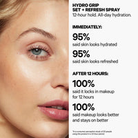 Thumbnail for Milk Makeup Hydro Grip Set + Refresh Spray with Hyaluronic Acid â€“ Sets Makeup + Hydrates Skin for Up to 12 Hours â€“ Long-Lasting, Alcohol-Free Facial Mist for Dewy, Radiant Skin â€“ 3.38 oz