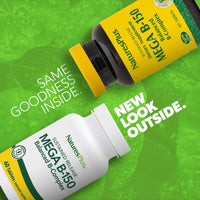 Thumbnail for NaturesPlus Mega B-150 Complex - 60 Sustained Release Vegetarian Tablets - Maximum Potency B Complex Vitamin Supplement - Energy & Brain Booster - Gluten Free - 60 Servings