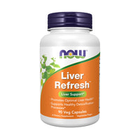 Thumbnail for NOW Foods Supplements, Liver Refresh™ with Milk Thistle Extract and unique Herb-Enzyme blend, 90 Veg Capsules