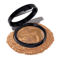 Thumbnail for LAURA GELLER NEW YORK Award-Winning Baked Balance-n-Brighten Color Correcting Powder Foundation - Sand - Buildable Light to Medium Coverage - Demi-Matte Natural Finish