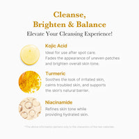 Thumbnail for medicube Facial Cleanser Kojic Acid Turmeric Whip Cleanser | Cleansing Foam for Brightening, Balancing | Fade Appearance of Uneven Patches & Ideal for Use After Spot Care | Korean Skincare, 4.23 oz