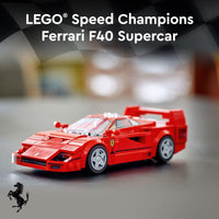 Thumbnail for LEGO Speed Champions Ferrari F40 Supercar, Toy Car Model Building Set with Driver Minifigure, Collectible Ferrari Toy for Kids Ages 9 and Up, 76934