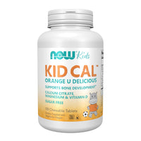 Thumbnail for NOW Foods Supplements, Kid Cal with Calcium Citrate, Magnesium and Vitamin D, Tart Orange, 100 Chewables, packaging may vary