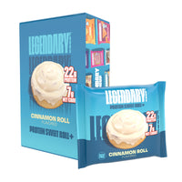 Thumbnail for Legendary Foods 22g Protein Cinnamon Roll - Premium High Protien Bars, Low Carb Meal Replacement Snack, Low Glycemic Index, Gluten Free Snacks - Sweet Zero Sugar, Keto and Diabetic Friendly 10-Pack