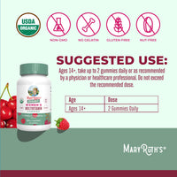 Thumbnail for MARYRUTH'S Multivitamin Gummies for Women Ages 14+ | Immune Support | Hair & Skin Health | Reproductive Health | Vitamin A C D E B6 B12 Biotin Zinc Iodine | Organic | Vegan | Non-GMO | 60 Count