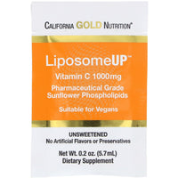 Thumbnail for California Gold Nutrition LiposomeUP, Liposomal Vitamin C, 1,000 mg, 30 Packets, 0.2 oz (5.7 ml) Each