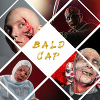 Thumbnail for Actabostte Halloween Bald Caps Costume Kit for Woman & Men - Realistic Latex Bald Cap with Adhesive Glue & Remover - Complete Makeup Set for Halloween, Zombie, Cosplay, Costume, SFX, Dress-Up Party