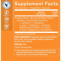 Thumbnail for The Vitamin Shoppe Probiotic Delayed Release 50 Billion - with 10 Probiotic Strains to Support Digestive, Immune & Vaginal Health or Yeast Imbalance - Shelf Stable (60 Veggie Caps)