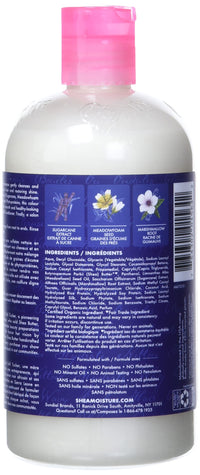 Thumbnail for SheaMoisture Silicone Free Shampoo for Dry Hair Sugarcane Extract and Meadowfoam Paraben Free Shampoo 13 oz