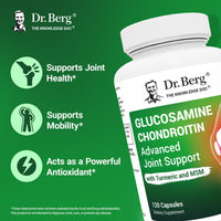 Thumbnail for Dr. Berg Glucosamine Chondroitin MSM Turmeric & Boswellia - Advanced Joint Support Supplement with 1500 mg Glucosamine Sulfate - Includes 120 Capsules