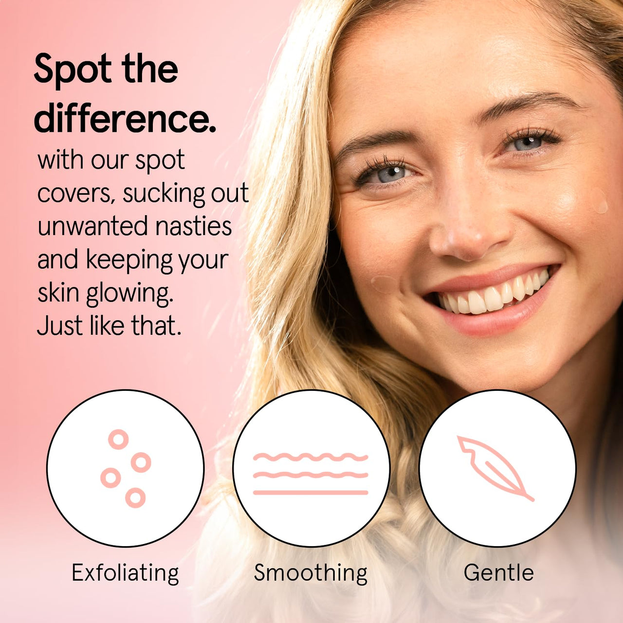 grace & stella Award Winning Pore Strip Pimple Patches for Face - Hydrocolloid Acne Patches for Shrinking Zits, Whiteheads - Spot Stickers - Dermatologist-Tested, Vegan (Invisible, 72 Count)