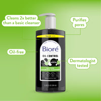 Thumbnail for Biore Deep Pore Charcoal Face Wash, Daily Facial Cleanser for Dirt & Makeup Removal, for Oily Skin, Value Size, 11.45 fl oz