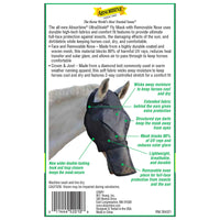Thumbnail for Absorbine UltraShield Equine Fly Mask, UV Protection, Horse Size Without Ears, Has Removable Nose