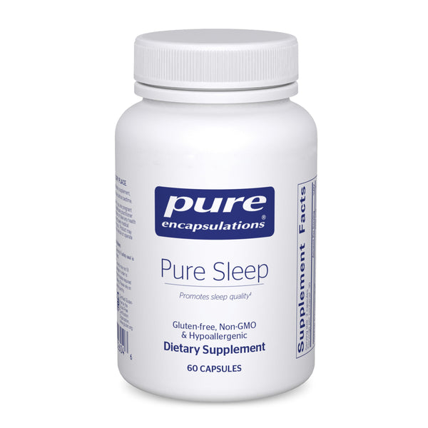 Pure Encapsulations Pure Sleep – Melatonin-Free Calming Sleep Supplement for Relaxation Support*- Ashwagandha, Saffron & Valerian – Gluten-Free, Hypoallergenic, Non-GMO – 60 Count (30 Servings)