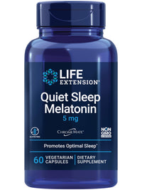 Thumbnail for Life Extension Quiet Sleep Melatonin, 5 mg, Powerful Sleep Support, Healthy circadian Rhythms, Cellular Defense, Gluten-Free, Non-GMO, Vegetarian, 60 Capsules