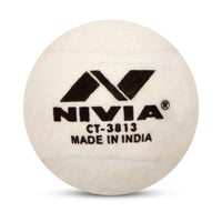 Thumbnail for Nivia Heavy Tennis Ball Cricket Ball, White (6-Pack)