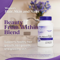 Thumbnail for Doctor's Best Womens Hair, Skin & Nails with OptiMSM + KeraGLO, Comprehensive Beauty Support, Non-GMO, Gluten Free 60 Veggie Caps