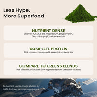 Thumbnail for Nutrex Hawaii Pure Hawaiian Spirulina Powder - Vegan Superfood, Farm Grown in Kona, Non-GMO, Immune Support & Cellular Energy, 5 Oz