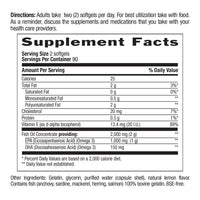 Thumbnail for Country Life Omega 3 Fish Oil Supplement - High Concentration EPA and DHA Omega 3 Fatty Acids - 2000mg Fish Oil for Emotional Health, Mood Support, and No Fish Taste - Natural Lemon Flavor