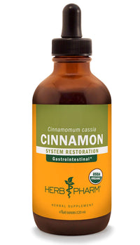 Thumbnail for Herb Pharm Certified Organic Cinnamon Liquid Extract for Cardiovascular and Circulatory Support - 4 Ounce