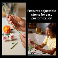 Thumbnail for LEGO Botanicals Pretty Pink Flower Bouquet Building Set for Adults - Gifts for Birthdays - Artificial Flowers for Decor or Table Display - 10342