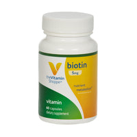 Thumbnail for The Vitamin Shoppe Biotin 5,000MCG, Nutrient Metabolism Support for Healthy Vibrant Hair, Healthy Skin & Strong Nails, Energy Production (60 Capsules)