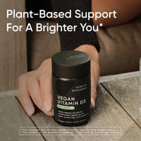 Thumbnail for Sports Research Vegan Vitamin D3 5000IU (125 mcg) with Coconut Oil | 100% Plant-Based Vitamin D for Bone, Joint & Immune Support | Carrageenan Free, Vegan Certified & Non-GMO Verified (60 Softgels)