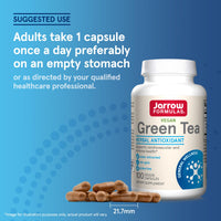 Thumbnail for Jarrow Formulas Green Tea Herbal Antioxidant 500 mg, Dietary Supplement, Cardiovascular and Immune Health, 100 Capsules, 100 Day Supply