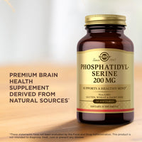 Thumbnail for Solgar Phosphatidyl-Serine 200 mg, 60 Softgels (Pack of 2) - Premium Brain Health Supplement, Supports a Healthy Mind & Cognitive Function - Gluten Free, Dairy Free - 60 Servings