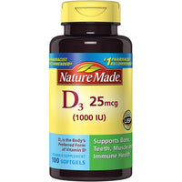 Thumbnail for Nature Made Vit D-3 1000Iu, 100 CT (Pack of 3)