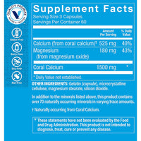 Thumbnail for The Vitamin Shoppe Coral Calcium 1,500MG - Eco Safe Source of Calcium, Magnesium & Trace Minerals to Support Healthy Bones and Teeth (180 Capsules)