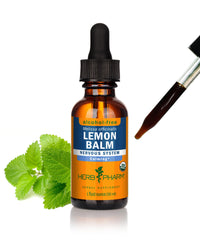 Thumbnail for Herb Pharm Lemon Balm, Alcohol-Free: Certified Organic, Nervousness & Over-Excitement Support, Fast-Absorbing & Sugar-Free Calming Extract, Made with Lemon Balm Herb, Liquid Glycerite, 1 oz