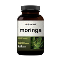 Thumbnail for NatureBell Moringa - 240 Capsules - Organic Moringa for Immune, Energy & Skin Health Support* - Green Superfood Properties