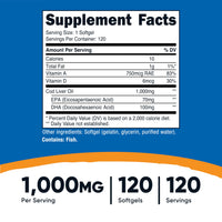 Thumbnail for Nutricost Cod Liver Oil 1000mg, 120 Softgels - Non-GMO & Gluten Free