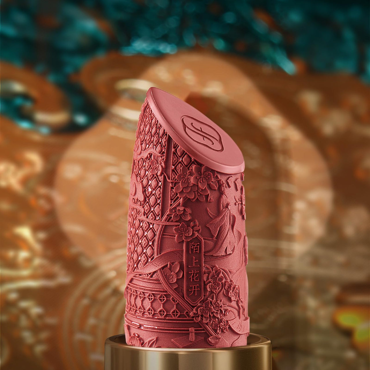 FLORASIS Blooming Rouge Love Lock Lipstick Long-Lasting Sculpting Lipstick Misty Matte Finish Lightweight Nourishing for Everyday Use (M521 Yes I Do)
