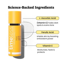 Thumbnail for Timeless Skin Care Vitamin C Serum with Vitamin E & Ferulic Acid - Brightening Serum - for Oily & Dry Skin - Fragrance-Free - 4 oz