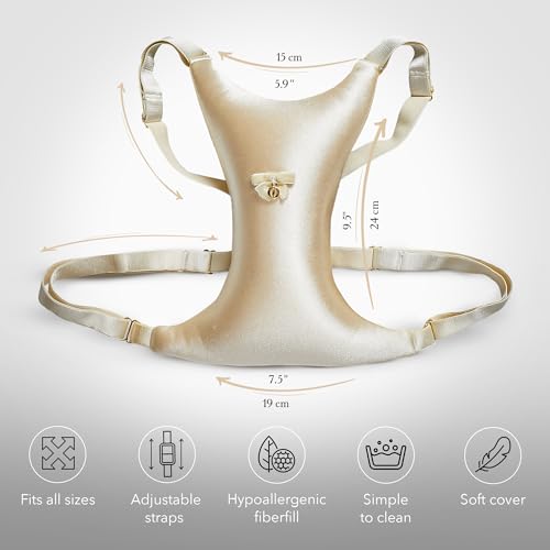 Image 6 of Intimia Breast Pillow for Chest Wrinkles and Side Sleeping - Breast Pillow for Wrinkle Prevention - Chest Wrinkle Pillow for Breast Support (Gold)