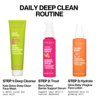Thumbnail for Pacifica Kale Detox Face Wash for Oily & Acne-Prone Skin, Deep Cleansing Facial Cleanser & Makeup Remover with Super Greens Kale, Seaweed & Clay, 5 fl oz –Clean Beauty, Vegan & Cruelty-Free