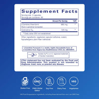 Thumbnail for Pure Encapsulations CoQ10 l-Carnitine Fumarate | Ultra-Charged Cardiovascular Support* | 120 Capsules