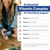 Thumbnail for BioActive Vitamin B Complex - Blood Stream Ready, Methylated B Complex - Featuring Methylfolate, 3 BioActive Forms of B12, BenfoPure® B1 & Pantesin® B5 - 12 B Vitamins in Clinical Doses - 60 Servings