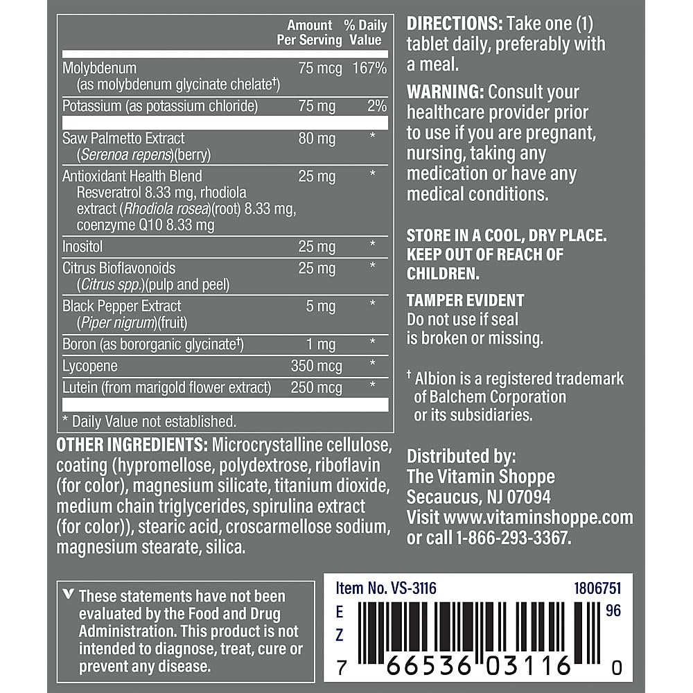 The Vitamin Shoppe One Daily Mens Multivitamin 180 Tablets