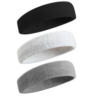 Thumbnail for BEACE Sweatbands Sports Headband for Men & Women - Moisture Wicking Athletic Cotton Terry Cloth Sweatband for Tennis, Basketball, Running, Gym, Working Out