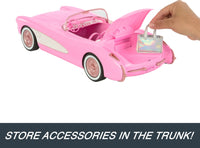 Thumbnail for Hot Wheels RC Corvette from Barbie the Movie, Full-Function Remote-Control Toy Car Holds 2 Barbie Dolls