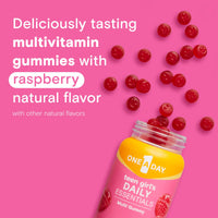 Thumbnail for One A Day Teen Girl’s Daily Essentials Multivitamin Gummies, Teen Girl Multivitamins with Biotin, Vitamin B12 and B6, Vitamin C, Raspberry Natural Flavor, 120 Gummies