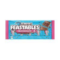 Thumbnail for MrBeast Feastables Milk Chocolate Bar, Full Size, 5 Count, Smooth & Creamy Milk Chocolate Candy, Fairtrade Cocoa, 1.24oz Each