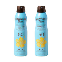 Thumbnail for Hawaiian Tropic Everyday Active Spray Sunscreen SPF 50 | Body Sunscreen Spray SPF 50, Sunblock, Oxybenzone-Free, 6oz each Twin Pack