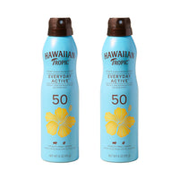 Thumbnail for Hawaiian Tropic Everyday Active Spray Sunscreen SPF 50 | Body Sunscreen Spray SPF 50, Sunblock, Oxybenzone Free, 6oz each Twin Pack