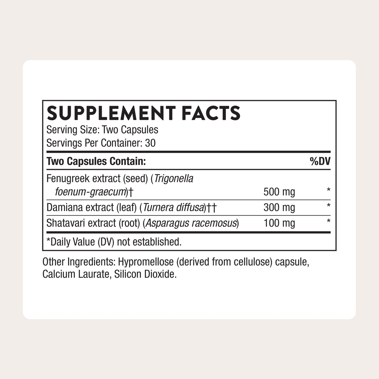 THORNE - Women's Libido Boost - Supports Vaginal Moisture, Mood & Overall Sexual Wellness* - Libido Supplement with Damiana, Fenugreek & Shatavari Extracts - NSF Certified for Sport - 60 Capsules